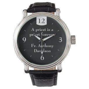 Priest's Personalised Black eWatch Watch