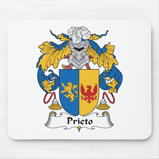 Prieto Family Crest Mouse Mat (Front)