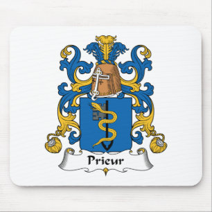 Prieur Family Crest Mouse Mat