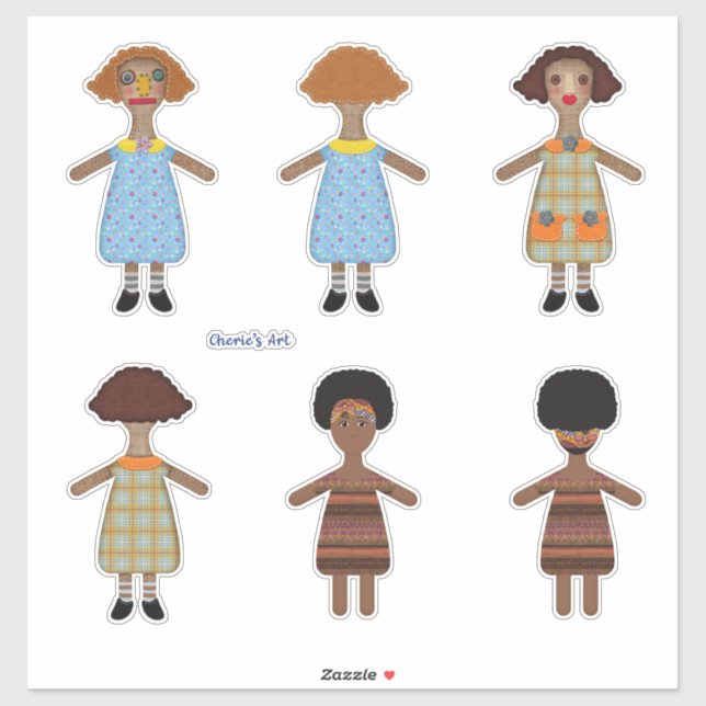 Prim Dolls Fronts and Backs So Cute (Sheet)