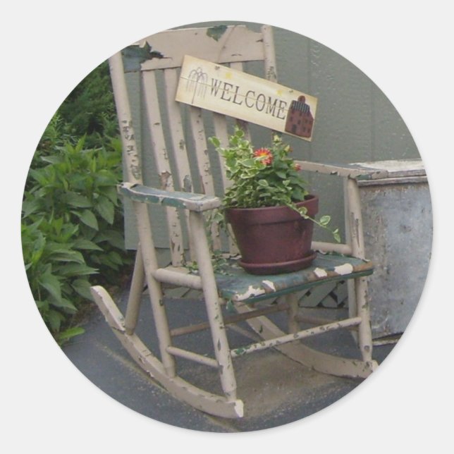 Prim Rocking Chair Stickers (Front)