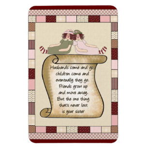 Prim Sisters magnetic magnet
