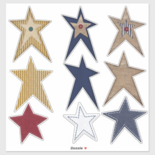 Prim Stars Felt Look Burlap Look Fun