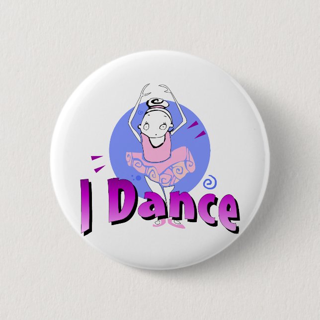 Prima Ballerina 6 Cm Round Badge (Front)
