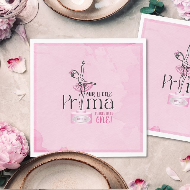 Prima Ballerina Birthday Napkin (Creator Uploaded)