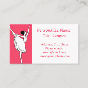 Prima Ballerina Dancer or Ballet Dance Class Business Card