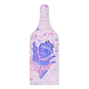 Prima Ballerina Hippo - Add Your Picture / Text Cutting Board