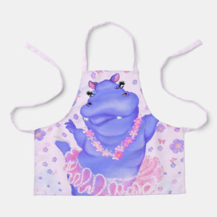 Prima Ballerina Hippo Apron - Funny Painting