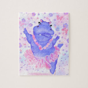 Prima Ballerina Hippo - Happy Dancer Jigsaw Puzzle