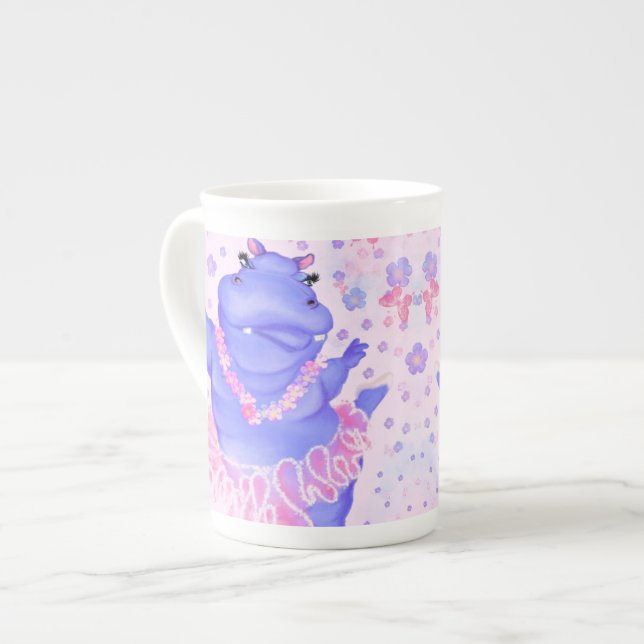 Prima Ballerina Hippo Mug Happy Ballet Dancer (Front Left)