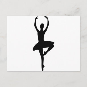 prima ballerina icon postcard