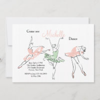 Prima Ballerina Invitation