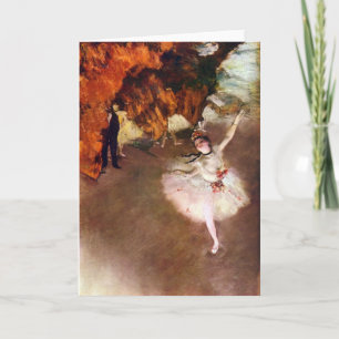 Prima Ballerina, Rosita Mauri by Edgar Degas Card