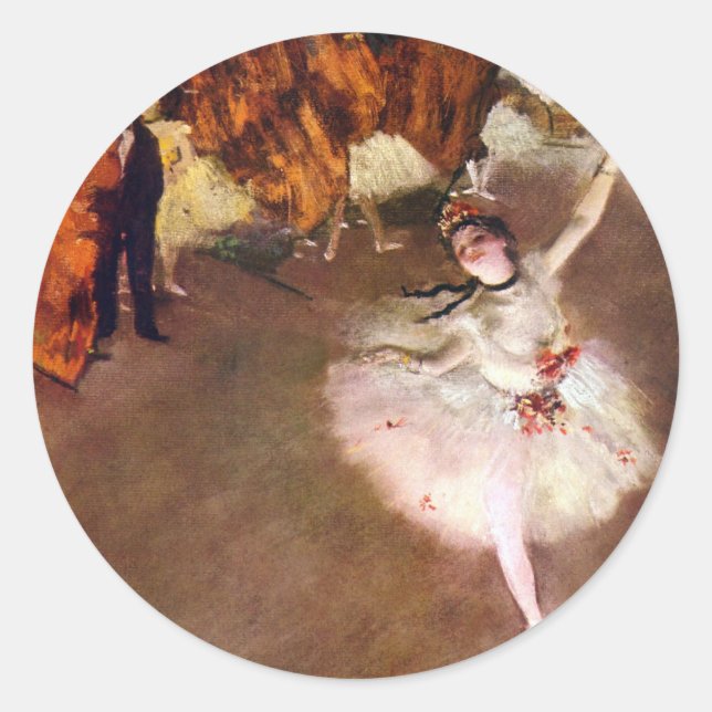 Prima Ballerina, Rosita Mauri by Edgar Degas Classic Round Sticker (Front)