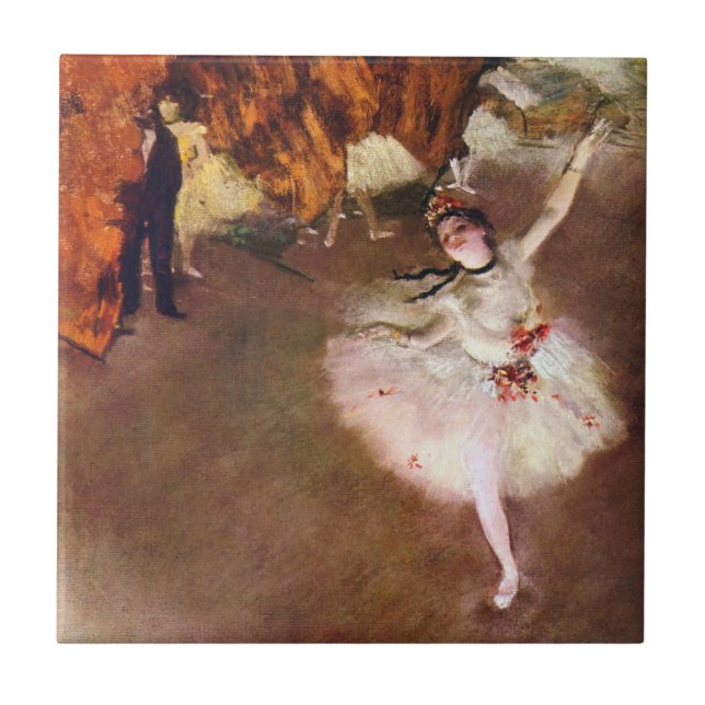 Prima Ballerina, Rosita Mauri by Edgar Degas Tile (Front)