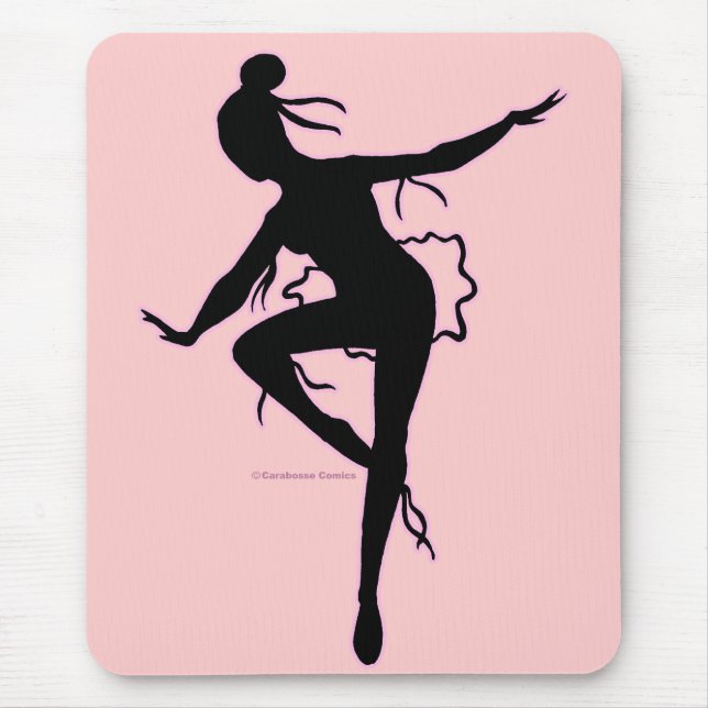 Prima Ballerina Silhouette Mousepad (Front)