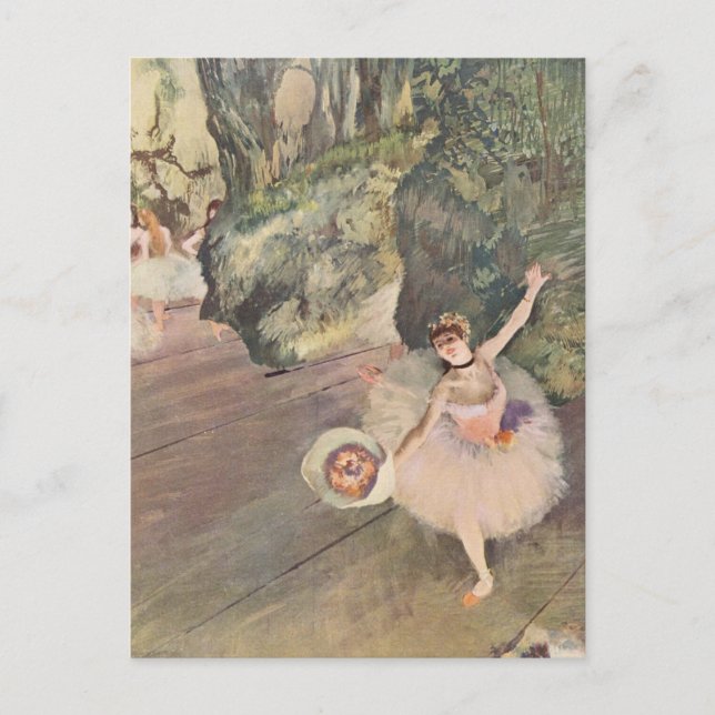 Prima Ballerina taking a bow Edgar Degas Postcard (Front)