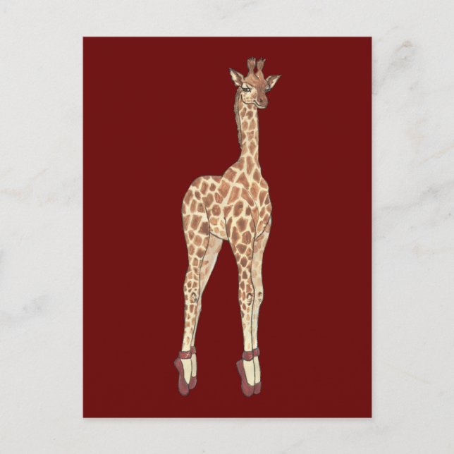 Prima Donna Giraffe Postcard (Front)