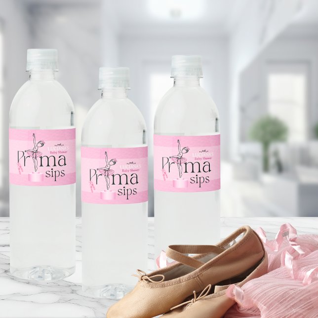 Prima Sips Water Bottle Label (Creator Uploaded)