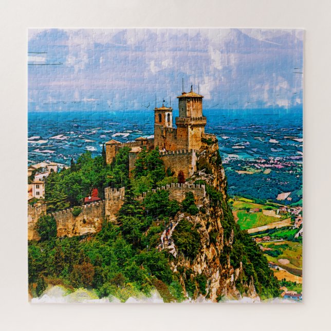 Prima Torre Guaita. Republic San Marino. Jigsaw Puzzle (Horizontal)