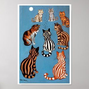 Primadonna of The Night, Louis Wain Poster