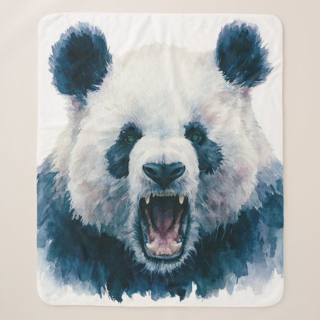 Primal Power 005 – Panda Sherpa Blanket (Front)