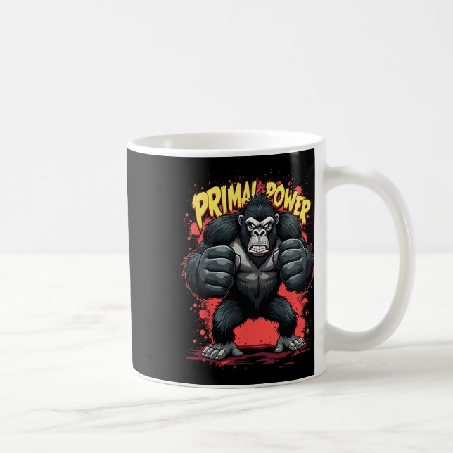 Primal Power Boxing Gorilla Strength  Coffee Mug (Right)