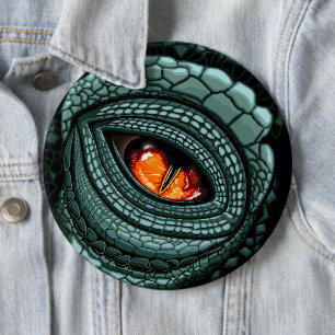 Primal Reptile Predator Eye 6 Cm Round Badge