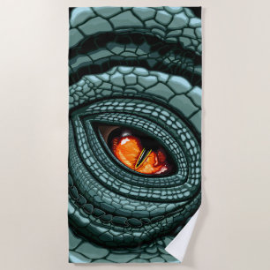 Primal Reptile Predator Eye Beach Towel