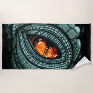 Primal Reptile Predator Eye Beach Towel