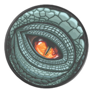 Primal Reptile Predator Eye Hockey Puck