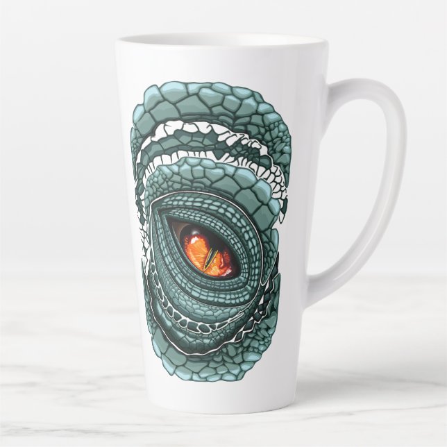Primal Reptile Predator Eye Latte Mug (Right)