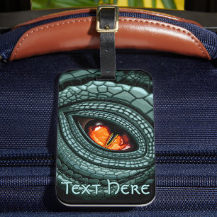 Primal Reptile Predator Eye Luggage Tag