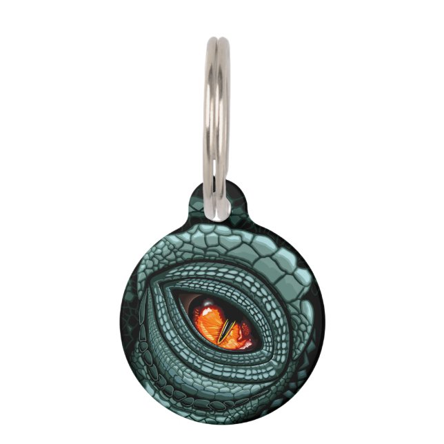 Primal Reptile Predator Eye Pet Tag (Front)