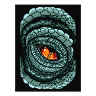 Primal Reptile Predator Eye Photo Print