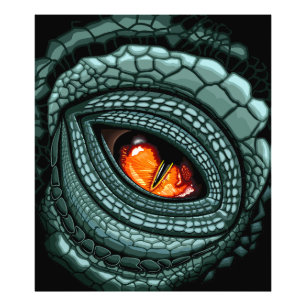 Primal Reptile Predator Eye Photo Print