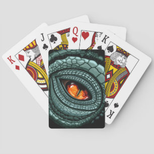Primal Reptile Predator Eye Playing Cards