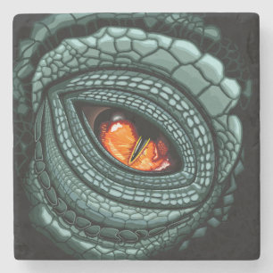 Primal Reptile Predator Eye Stone Coaster