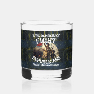 PRIMALALASKA APPAREL BRAND FW FV HG ANTI FASCIST T WHISKEY GLASS