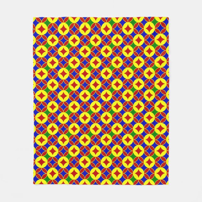 Primary Circles-07-FLEECE BLANKET M (Front)