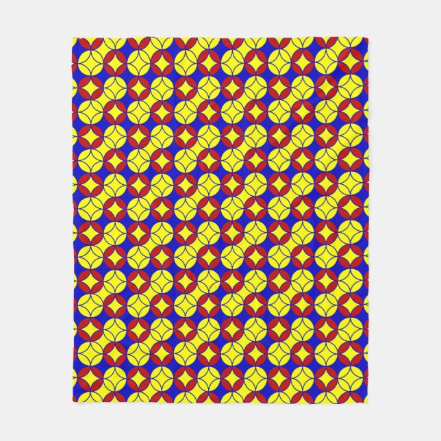 Primary Circles-10-FLEECE BLANKET M (Front)