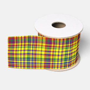 Primary Colors PLAID 17-Grosgrain Ribbon Grosgrain Ribbon