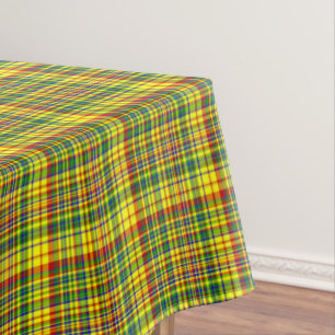 Primary Colors-Plaid 4-COTTON TABLECLOTH 52x70in