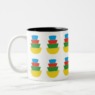 Primary Colors Pyrex Coffee Mug