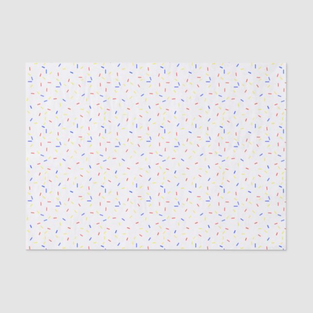 Primary Colour Sprinkles Tissue Paper (Front)