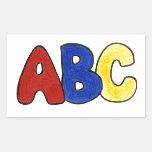 Primary Colours ABC Spelling Teacher Stickers