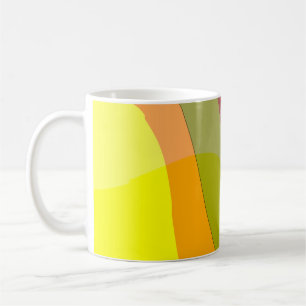 Primary Colours Abstract 1212i - Yellow Blue Red Coffee Mug