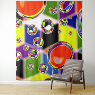 Primary Colours Art Tapestry
