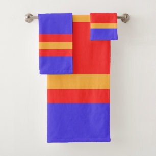 Primary Colours Bath Towel Set