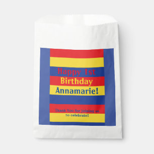 Primary Colours Birthday Party Favour Bags